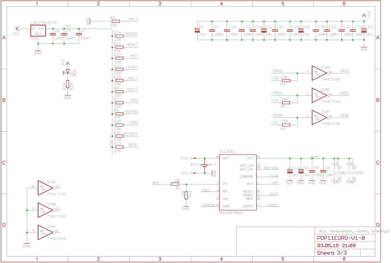 CPU Board Schematic