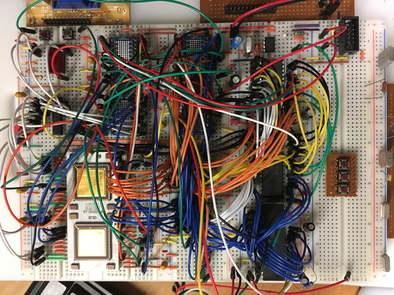 The final breadboard Hack